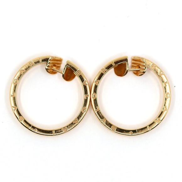 Bvlgari Rose Gold Earrings Hoops